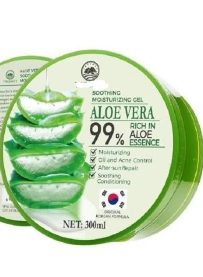 Soothing Moisturizing gel Aloe Vera Rich 99% Aloe Essence 300ml