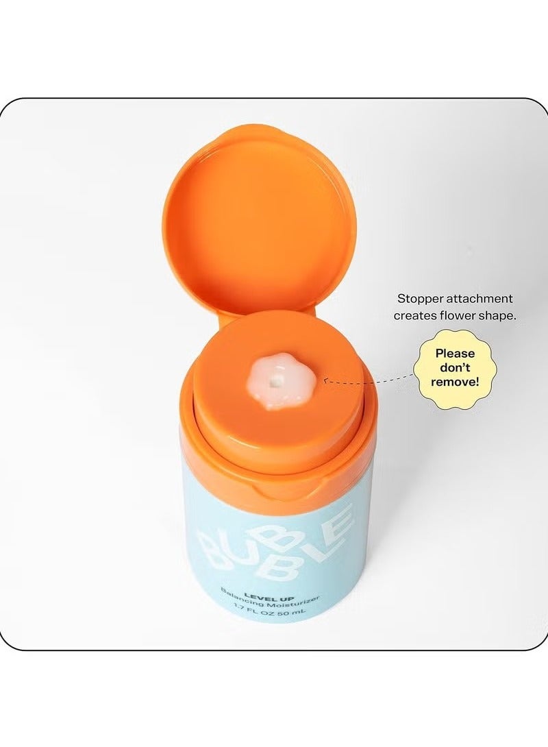Skincare Level Up Balancing Face Moisturizer - Hydrating Gel Moisturizer Formulated with Zinc PCA + Niacinamide for Improved Texture & Radiance - Skin Care for Oily or Combination Skin (50ml)