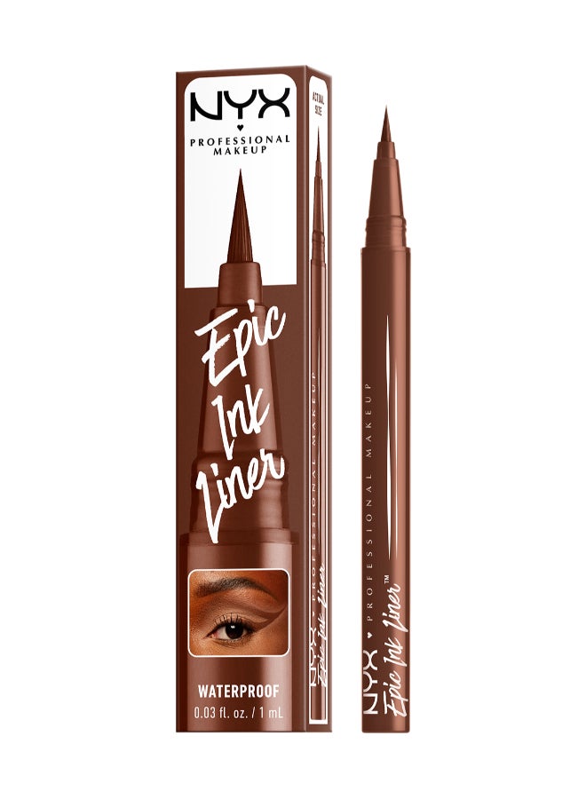 Epic Ink Liner, Waterproof Liquid Eyeliner - Graham Cracker, Vegan Formula, Intense Pigment - image 7