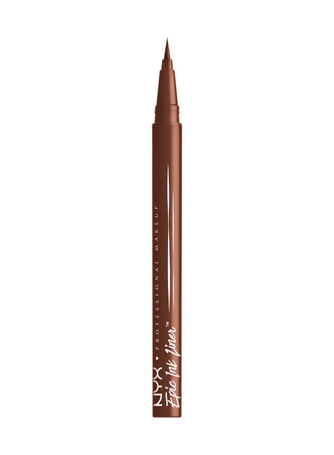Epic Ink Liner, Waterproof Liquid Eyeliner - Graham Cracker, Vegan Formula, Intense Pigment