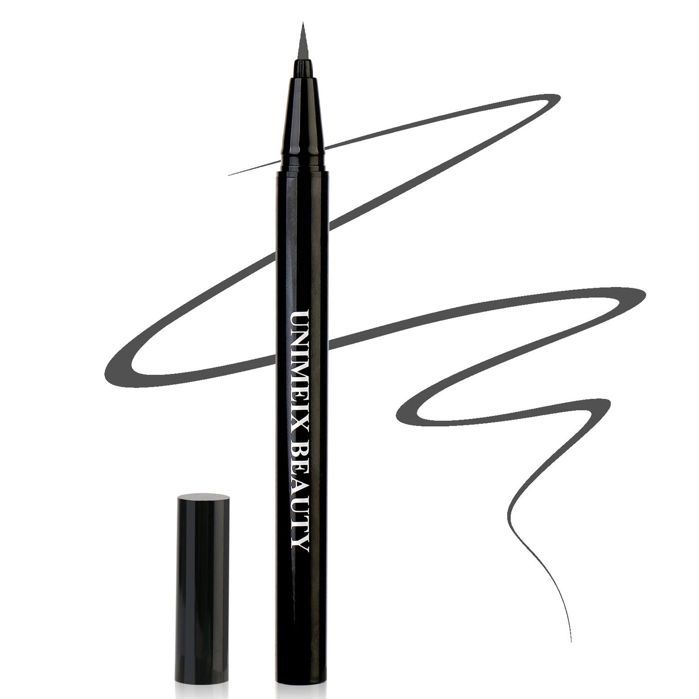 UNIMEIX Liquid Liner - Waterproof Eyeliner Pen, Precise All Day Wear, Charcoal Gray