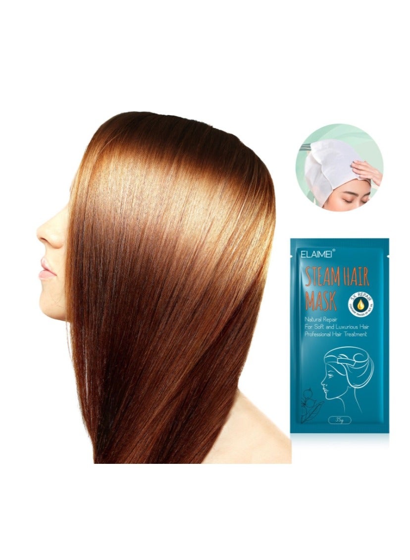 1 Pcs Steam Hair Mask - Natural Repair Steam Hair Mask, Hair Mask For Intensive Repair Of Damaged And Rough Hair Steam Mask For All Hair Types Perfect For At Home Spa Experience