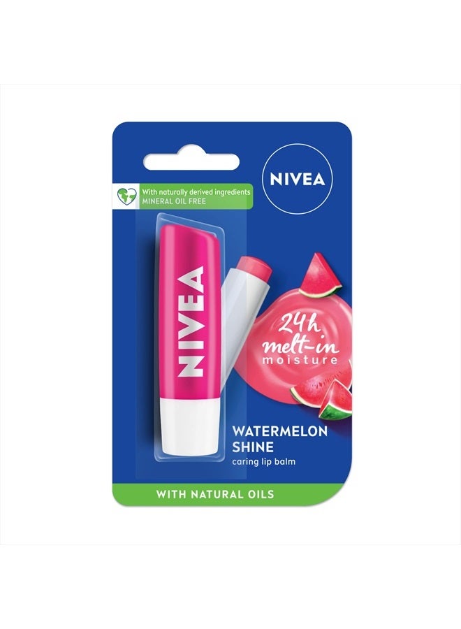 Nivea Fruity Shine Watermelon Lip Balm, 4.8gm
