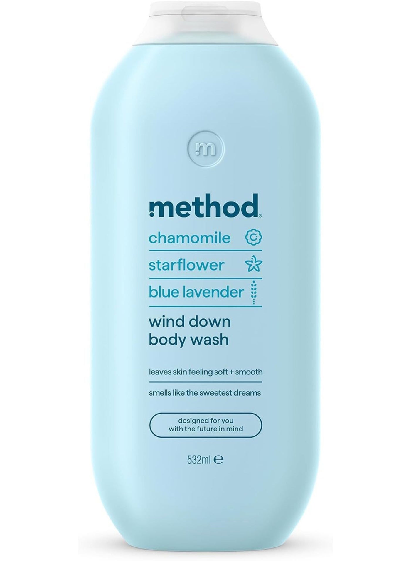 Wind Down Body Wash Shower Gel Chamomile + Starflower + Blue Lavender 532ML