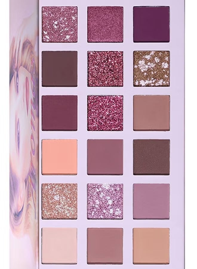 18 Colour Fashion Glitter Eye Shadow Palette Multicolour