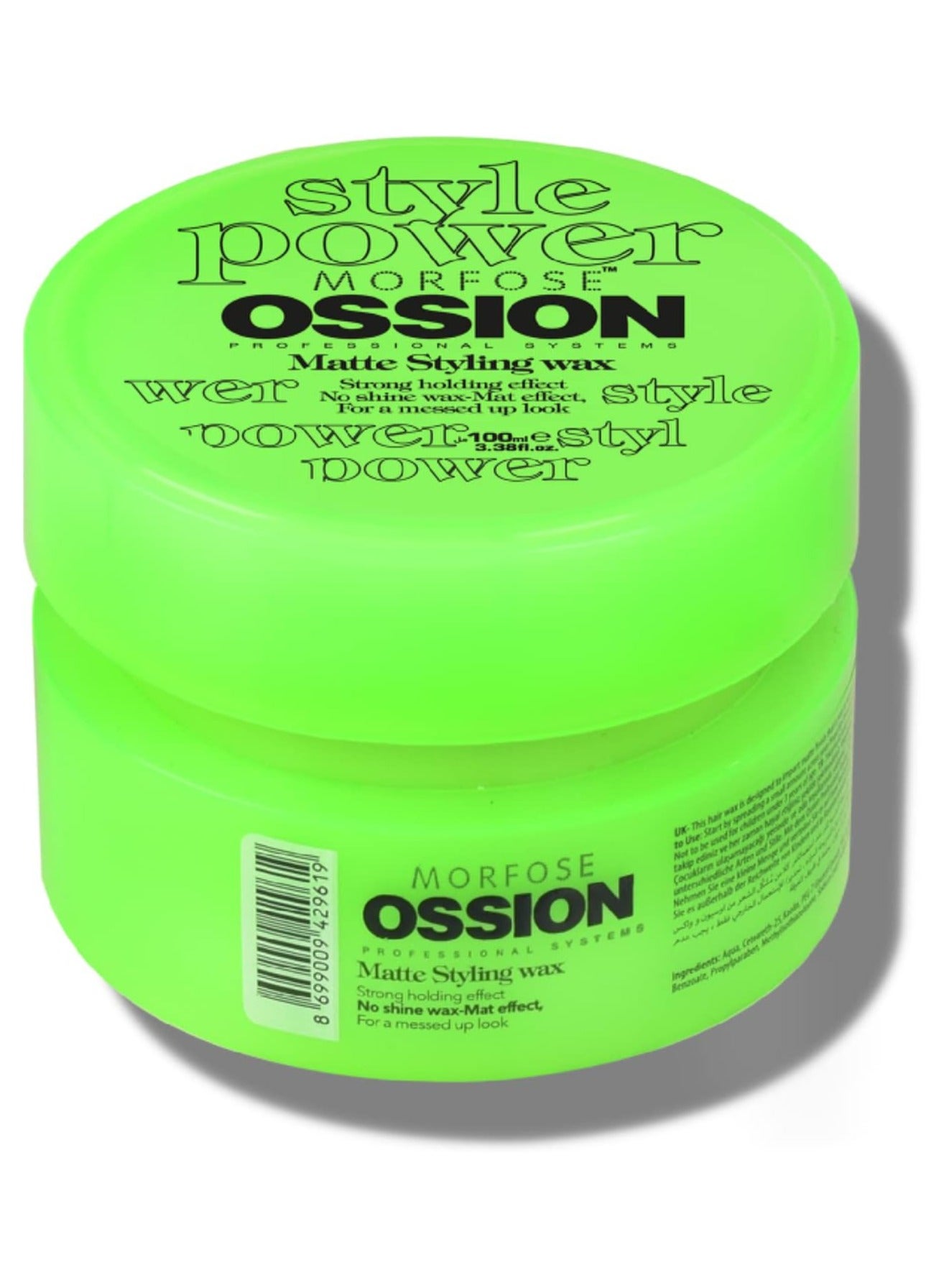 Morfose Ossion Texturizing Matte Wax - Long-Lasting Hold & Sweet Scent (100ml)