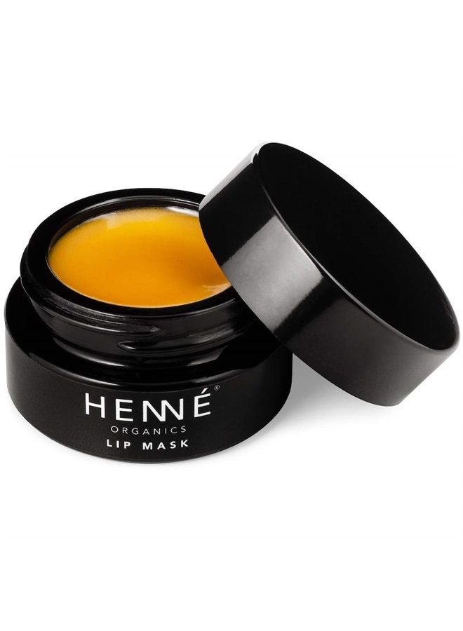 Henné Organics Lip Mask - Natural Organic Moisturizer Treatment for Plump Lips