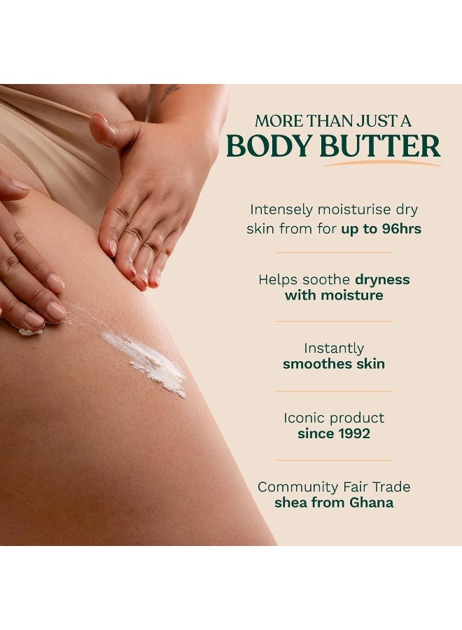 Shea Body Butter – Intensive Nourishment for Very Dry Skin | 96hr Moisture | Soft, Smooth & Non-Greasy | Rich Buttery Texture with Nutty Scent, 400 ml - image 5