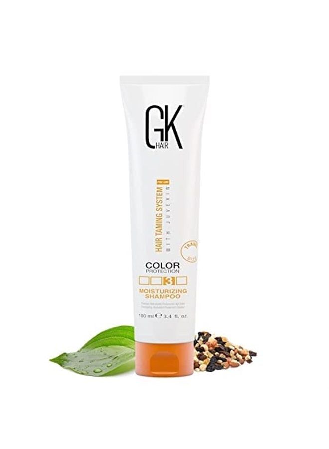 Global Keratin Moisturizing Shampoo (3.4 Fl Oz/100ml) for Hydrating Color Protection Dry Damage Curly Frizzy Thinning Color Treated Hair Repair Organic Paraben Sulfate Free All Hair Types