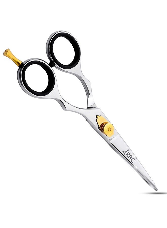 Professional Hair Cutting Scissors - Barber Scissor - 6.5 Inch Hair Shears | Razor Edge Hair Scissor- Hair cutting shears For Home & Salon (Silver)