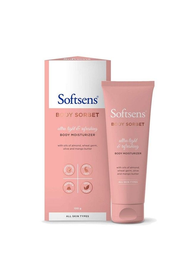 Softsens Moisturizing Body Sorbet Luxurious Body Moisturizer & Hand Cream Silky Soft & Smooth Skin, 100 Gm.