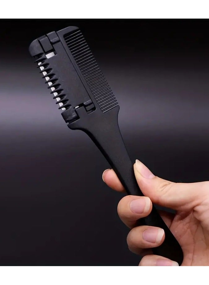 Plastic Double sided Hair Razor Comb Hair Razor Comb Hair Trimmer Dual Purpose Hairdressing Tool