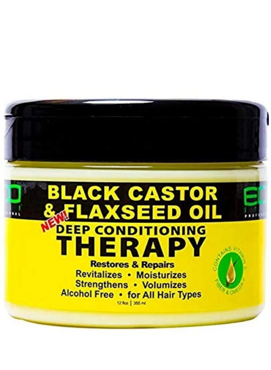 Black Castor & Flaxseed Oil Deep Conditioning Therapy 355 ML