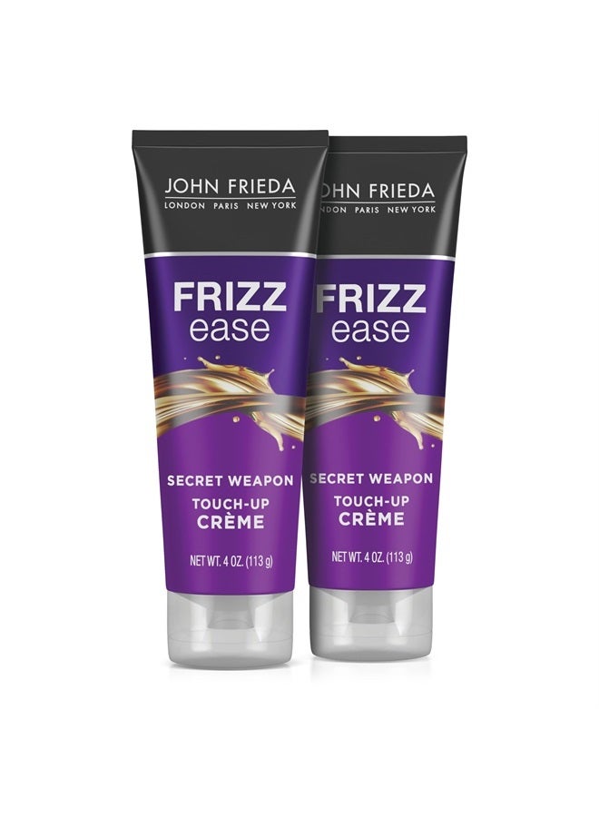 Anti Frizz, Frizz Ease Secret Weapon Touch Up Hair Cream, Anti-Frizz Styling Cream, Helps to Calm and Smooth Frizz-prone Hair, 4 oz (Pack of 2)