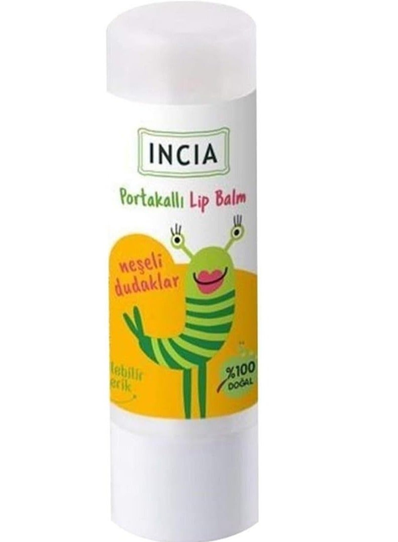 100% NATURAL KIDS LIP BALM - ORANGE