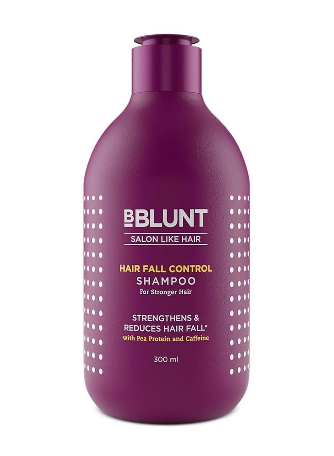 BBlunt Hair Fall Control Shampoo with Pea Protein & Caffeine for Stronger Hair - 300 ml