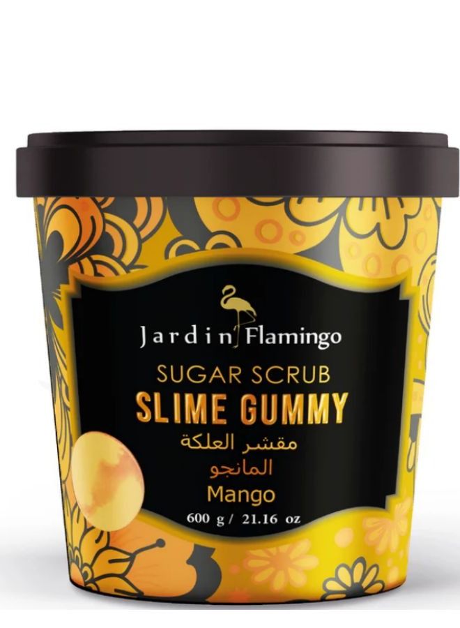 Slime Gummy Sugar Scrub Mango For Face And Body 600 g