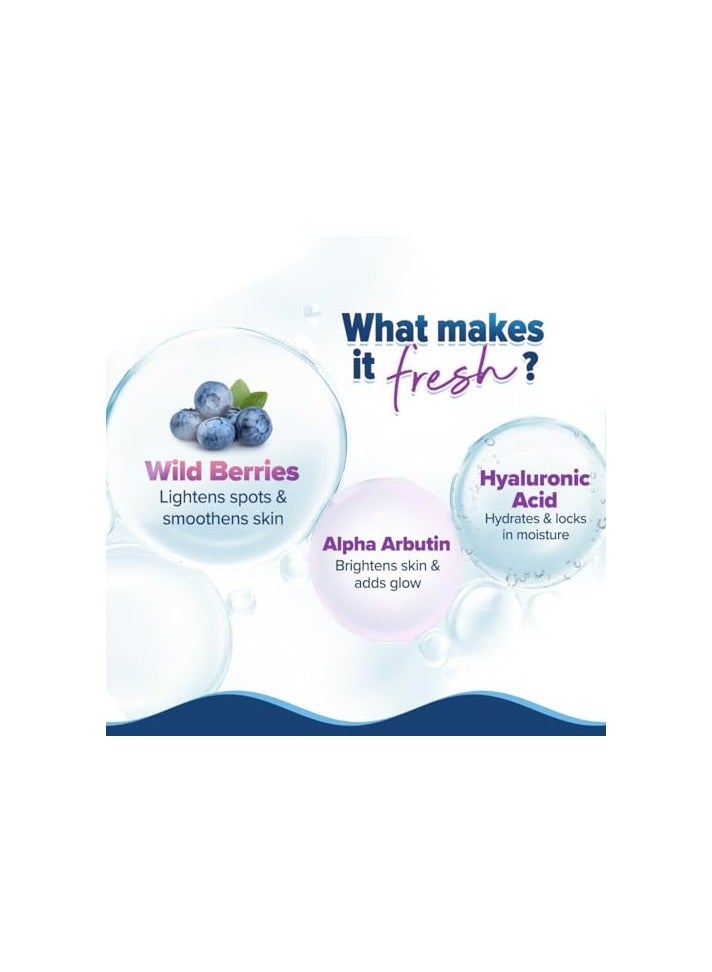 Aqualogica Illuminate + Hydra Gel Moisturizer with Wild Berries & Alpha Arbutin-100g|24 Hour Intense Hydration|Water-Like Gel Texture|Non-Sticky & Quick Absorbing for Luminous Skin - image 5