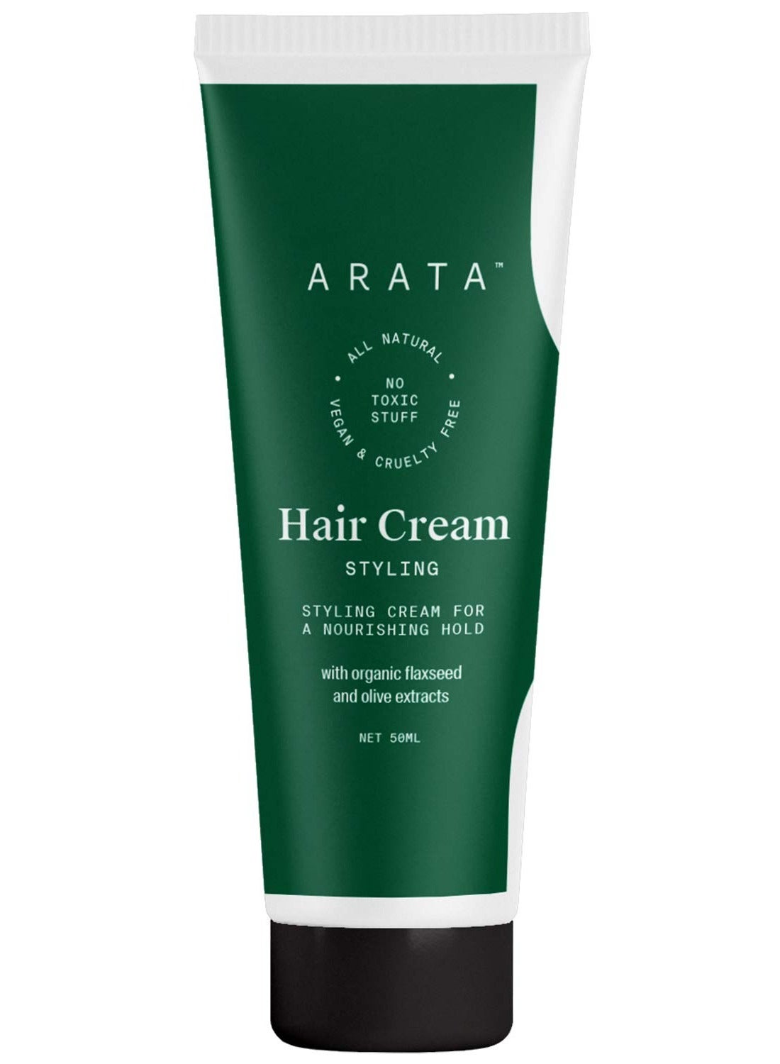 Arata Styling Hair Cream (50 ML) Boosts Moisture in Curly Hair Reduces Frizz and Tame Flyaways on Straight Hair Adds Soft Hold and Control to Short Hair
