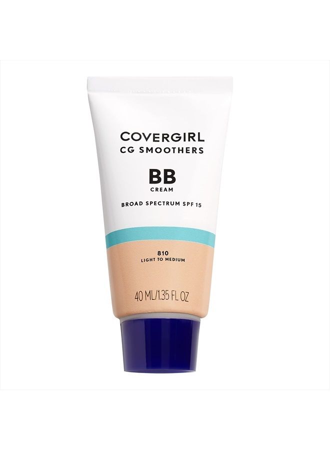 Smoothers Lightweight BB Cream, 1 Tube (1.35 Ounce), Light to Medium 810 Skin Tones, Hydrating BB Cream with SPF 21 Sun Protection (Packaging May Vary)