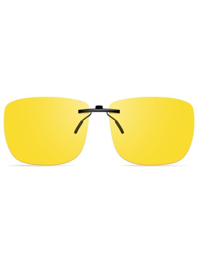 Polarised Clip on Night Driving Glasses Anti Glare for Men Women,Minimize Glare from Headlights