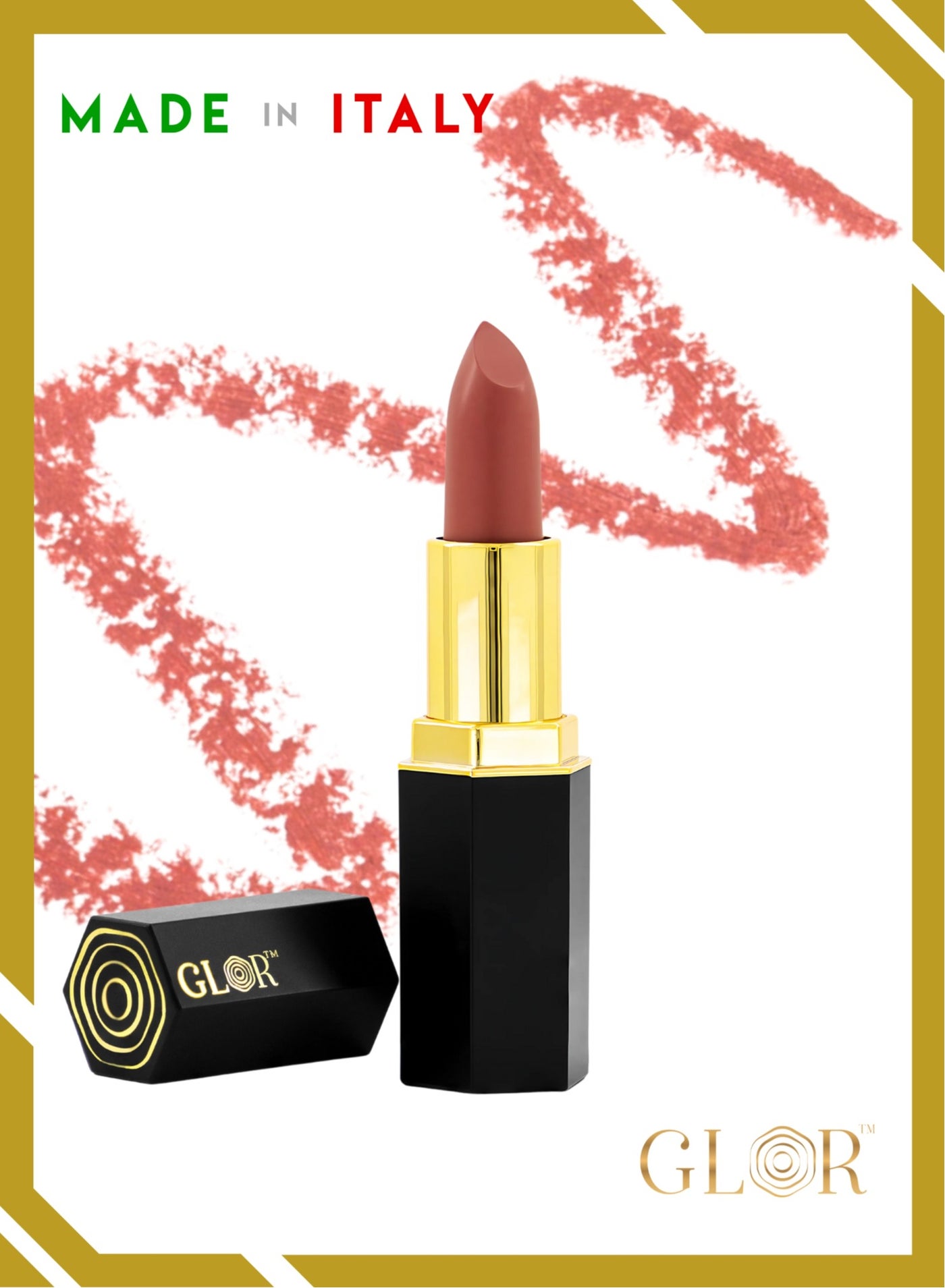 Glor Endless Charm Lipstick Affogato – Intense Long-Lasting Color, Luxurious Moisture, Ultra-Creamy Formula for Beautiful Lips