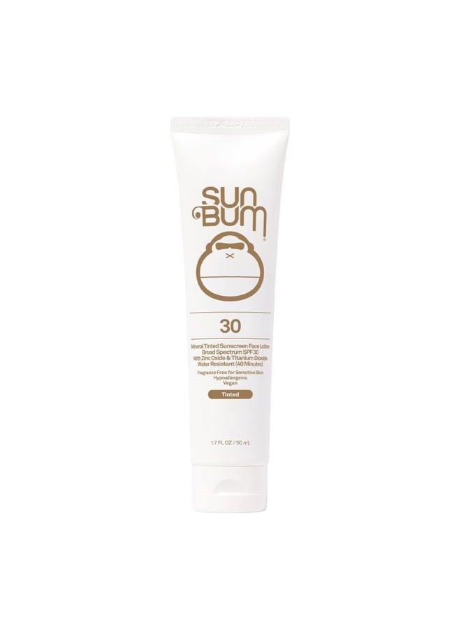 Mineral SPF 30 Tinted Face Sunscreen | Matte Primer| Broad Spectrum Moisturizing Sunblock with Vitamin E |Hawaii 104 Act Compliant (Octinoxate & Oxybenzone Free) | Travel Friendly 1.7 oz