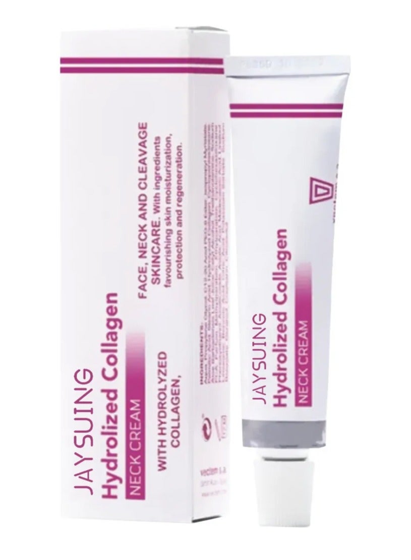 Hydrolyzed Collagen Neck Cream, Smoothing and Diminishing Neck Lines Shaping Swan,Tighten and Lift Neck Cream,Women Face&Neck Tighten and Lift Cream