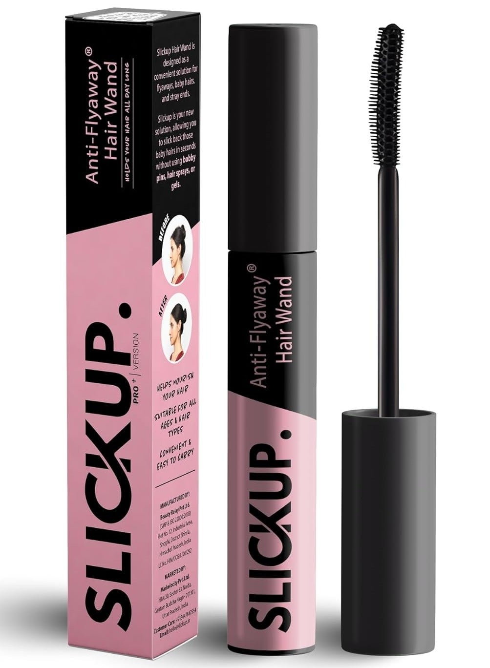 SLICKUP Anti Flyaway Hair Wand, Hair Finishing Stick for Frizzy Hair, Sleek Hair Stick for Women, Flyaway Hair Stick, Hair Stick for Women, Baby Hair Fixer, Hair Setting & Fixing Stick for Smooth