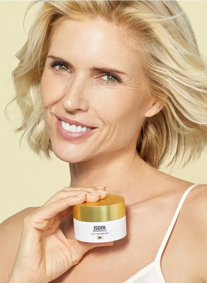 Isdinceutics A.G.E. Reverse Day Cream [50Ml] – Anti-Aging Face Cream With Triple Action: Anti-Pollution, Remodeling, And Anti-Glycation - image 4