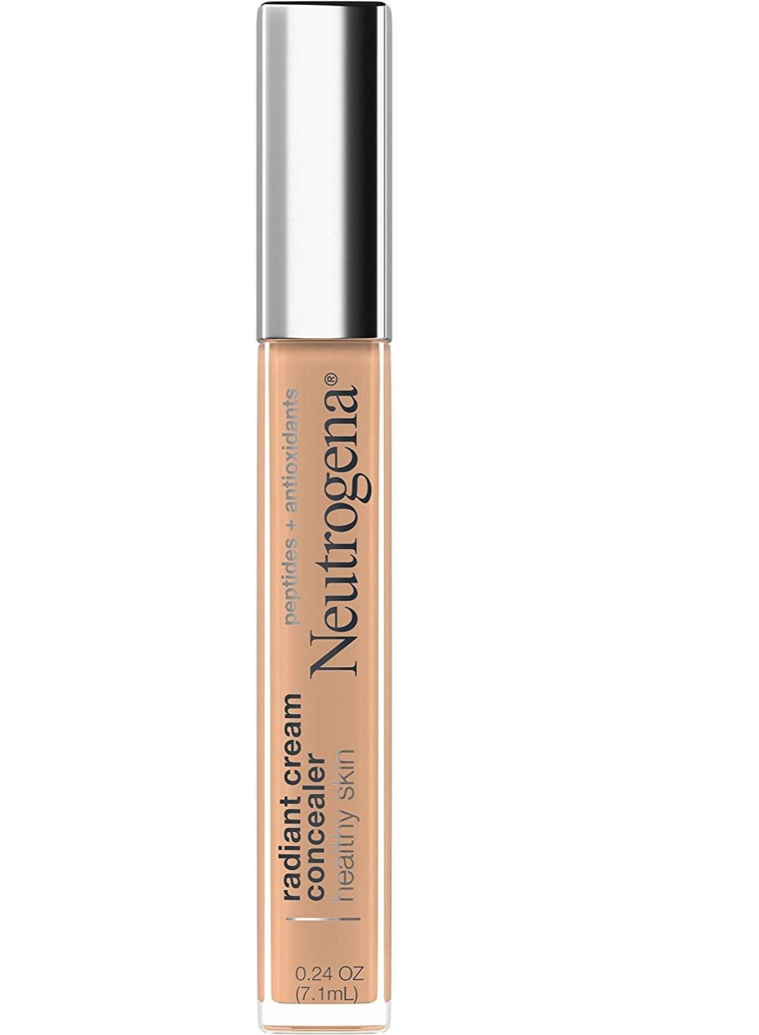 Neutrogena Healthy Skin Radiant Brightening Cream Concealer with Peptides & Vitamin E Antioxidant, Lightweight Perfecting Concealer, Non-Comedogenic, Cashew Light/Medium 03 cool undertones, 0.24 oz