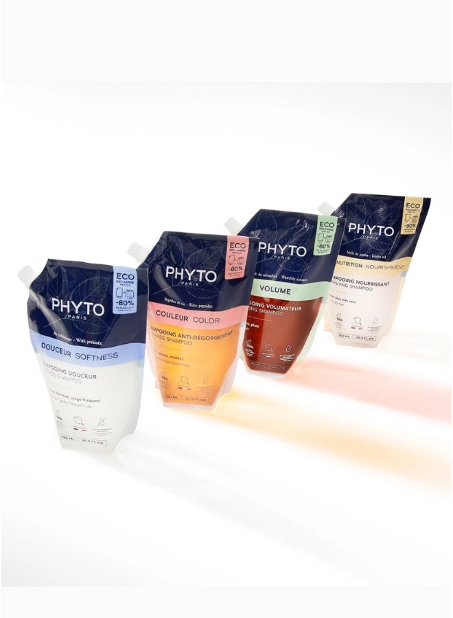 Phyto Nourishment Nourishing Shampoo Eco-Refill, Softening Shampoo for Dry & Very Dry Hair, Sulfate & Silicone-Free 750ml - image 8