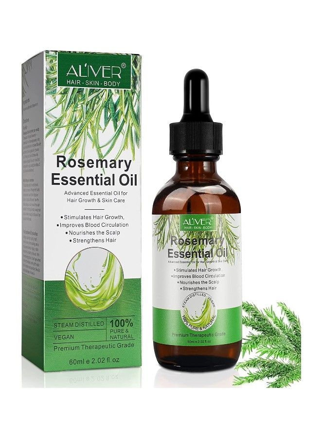 Rosemary Essential Oils Rosemary Oil for Hair Growth Serum  Pure Organic Rosemary Oil for Dry Damaged Hair  Hair Growth Scalp Oil