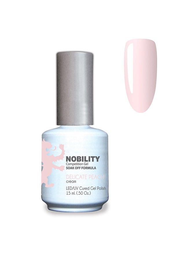 Gel Nail Polish 15 ml, Long Lasting, Chip Resistant, Requires Drying Under UV Led Lamp Delicate Peach Nbgp78