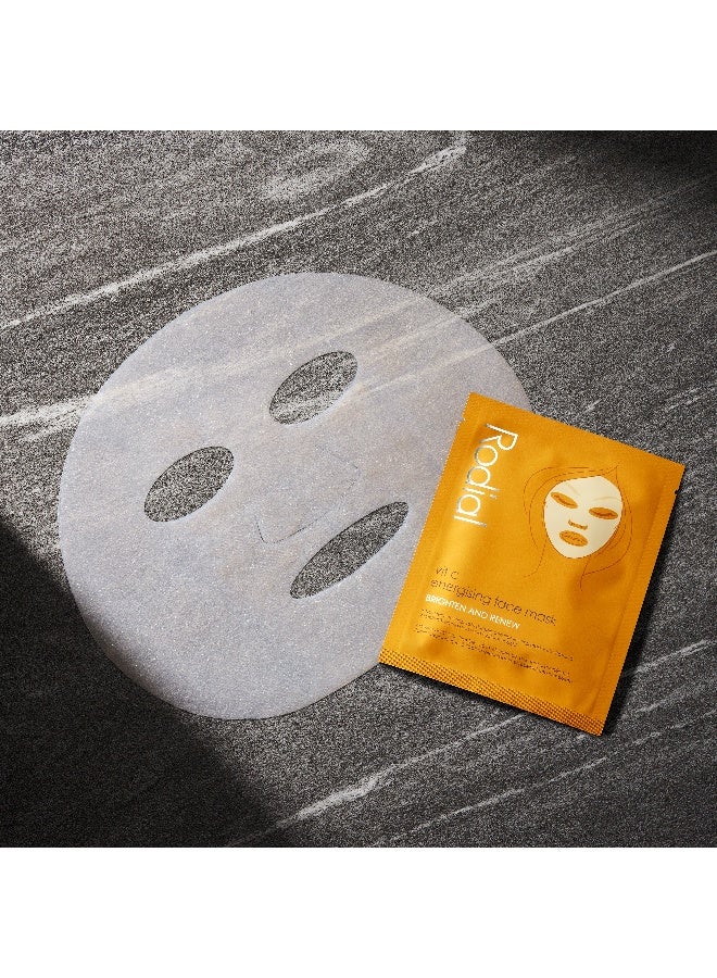 Rodial Vit C Cellulose Sheet Mask x 4 – Deep Hydration for Dehydrated Skin, Vitamin C & Green Tea, Cooling Bio-Cellulose for Inflammation Relief 4 Pack - image 4