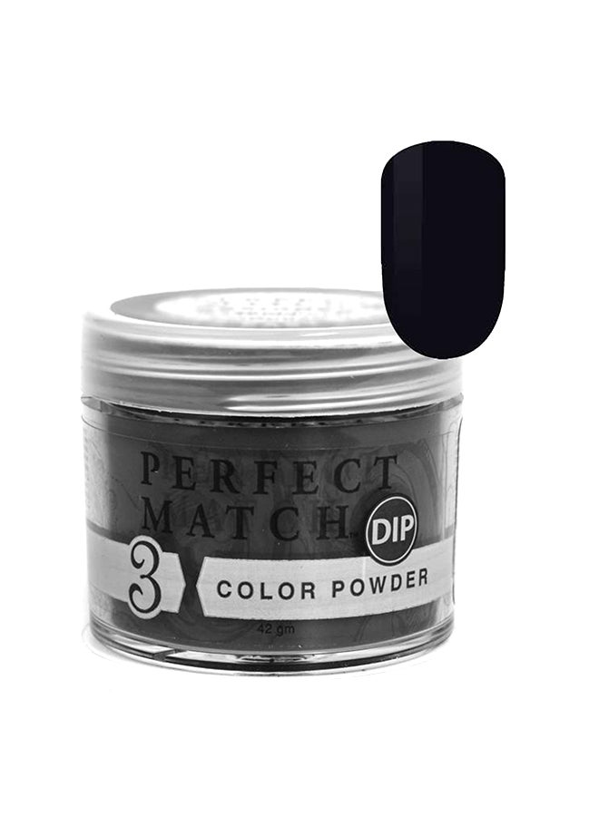 Nail Dipping Powder Black Velvet 42g, Dip Acrylic Powder Nail Art Manicure System by Perfect Match PMDP030