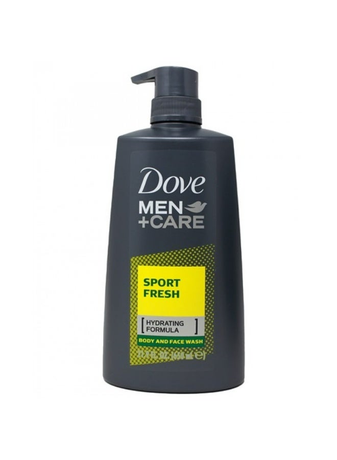 Men+Care Sport Fresh Body And Face Wash 650ml