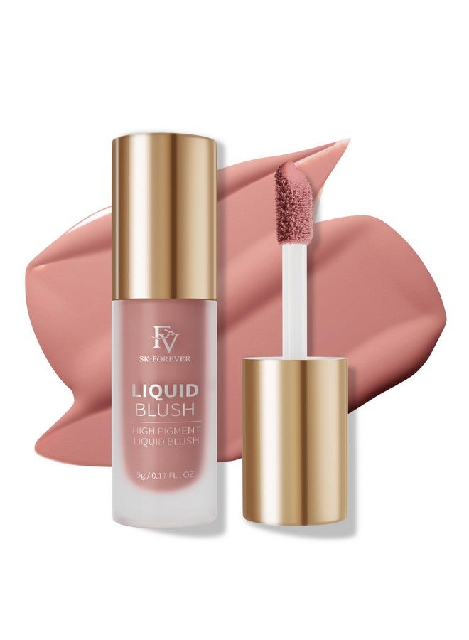 Liquid Blush High Pigmented Soft Cream Blush For Cheeks Long Lasting Cheek Tint With Dewy Finish Breathable & Lightweight Makeup Blush For Natural Look (Honey)