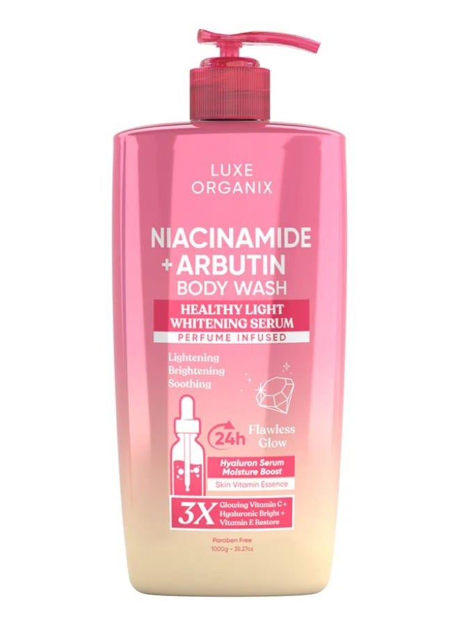 Niacinamide + Arbutin Body Wash Healthy Light Serum Perfume Infused 1000 g