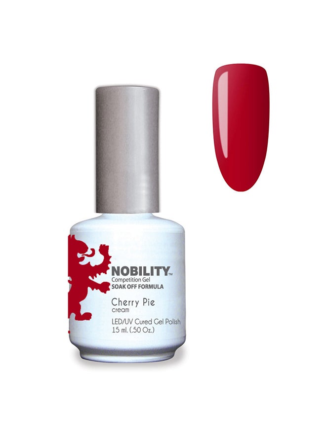 Nobility Soak Off Cherry Pie Color Rose Red Cream UV Led Cured Nail Polish 15 ml Nbgp156