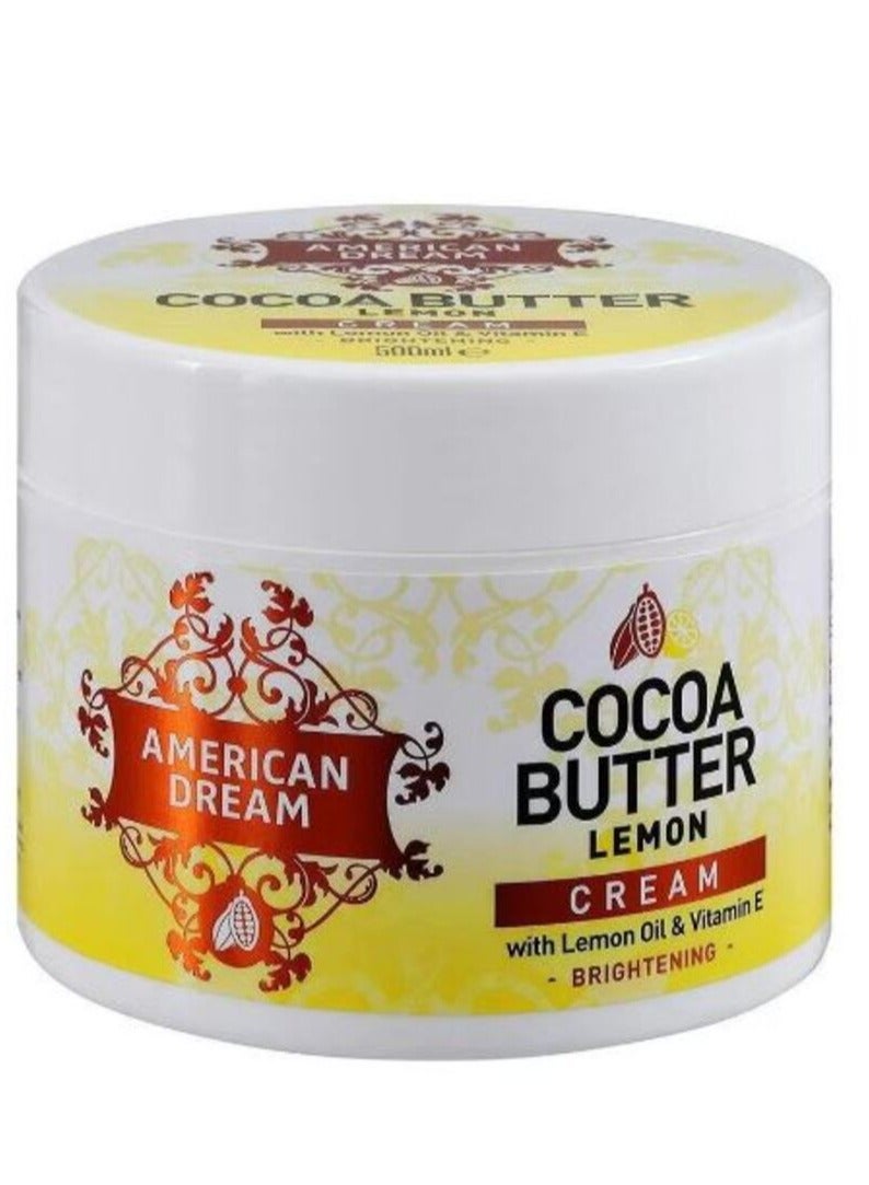Cocoa Butter And Lemon Body Cream 500 ML