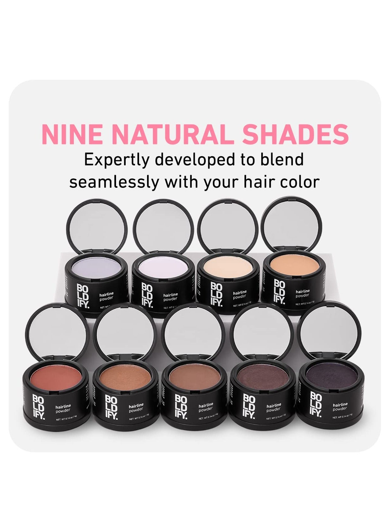 Hairline Root Touchup Powder For Instant Coverage – Conceals Thinning Edges And Gray Roots, Sweat And Rain Resistant, Dermatologist-Approved Scalp Safe Formula, Dark Brown (4G) - image 7