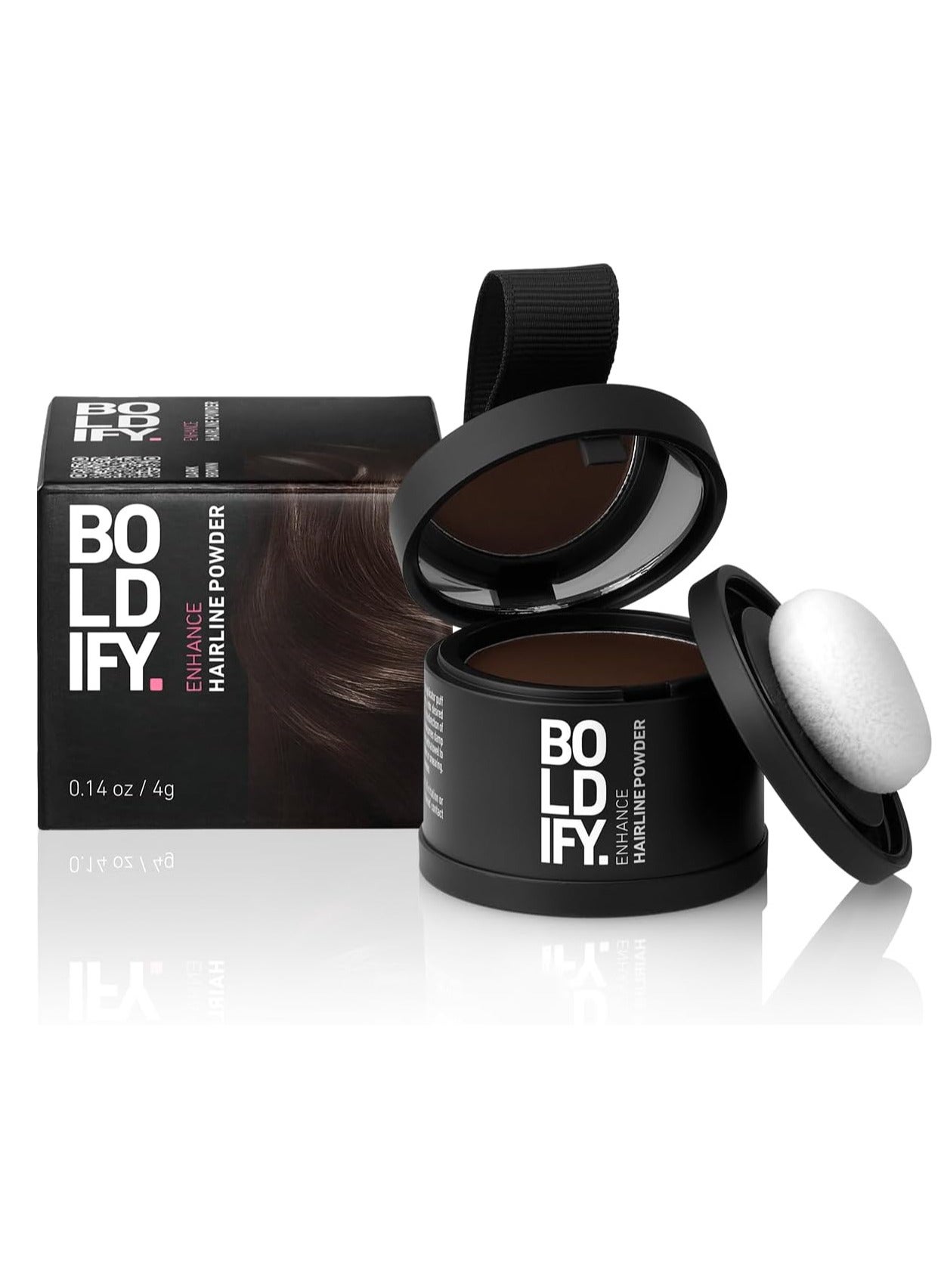 Hairline Root Touchup Powder For Instant Coverage – Conceals Thinning Edges And Gray Roots, Sweat And Rain Resistant, Dermatologist-Approved Scalp Safe Formula, Dark Brown (4G)
