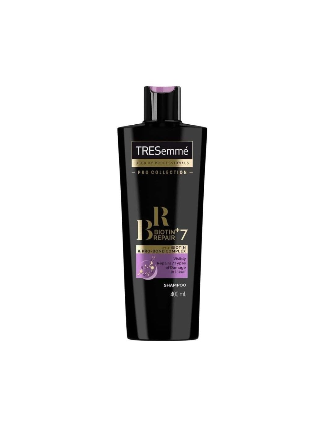 TRESemmé Biotin + Repair 7 Shampoo, Professional-Quality Hair Repair for Damaged Hair, Strengthens and Nourishes, 400ml / 13.5 fl oz Bottle