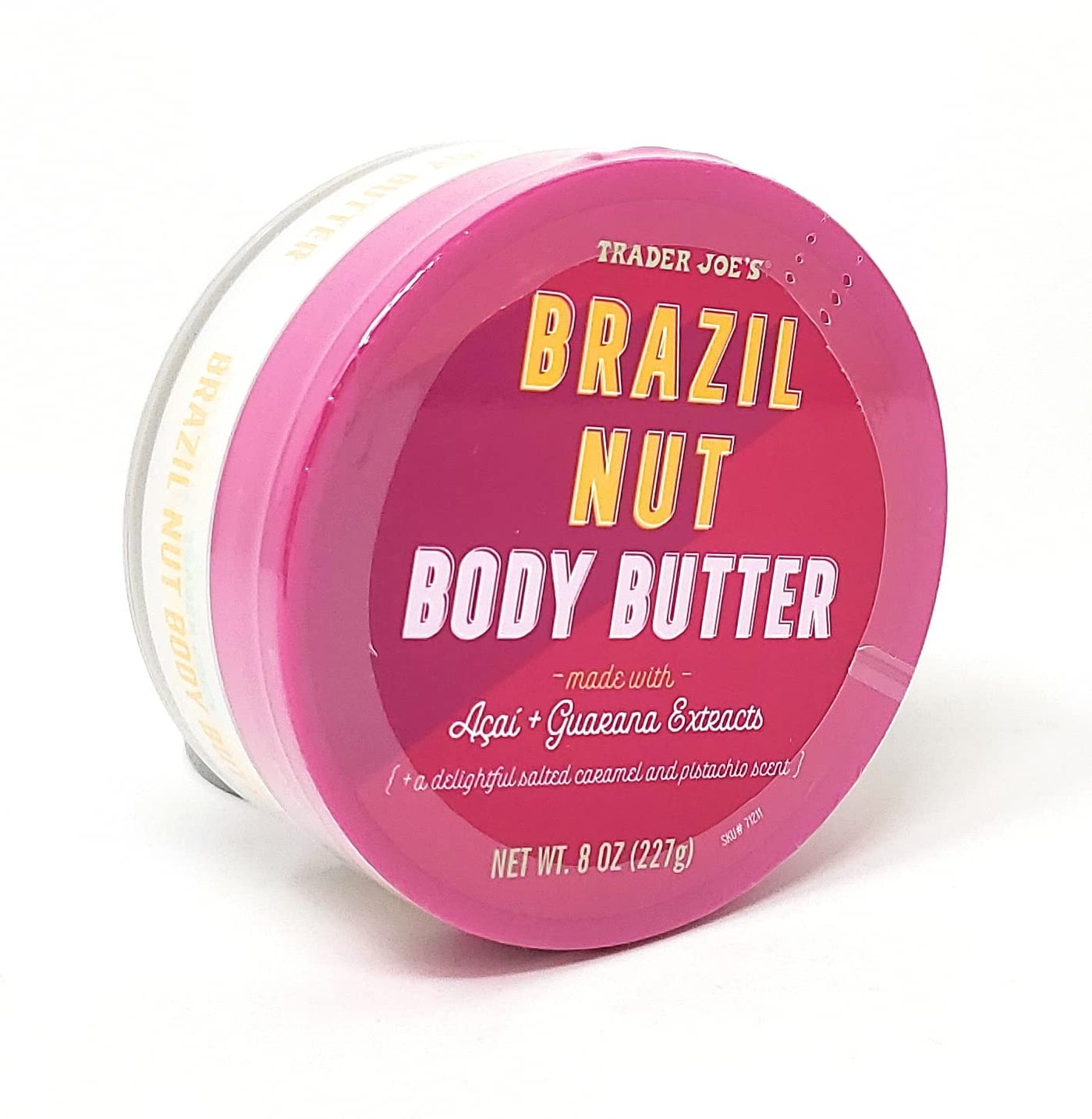 Trader Joe's Brazil Nut Body Butter Made With Acai and Guarana Extracts Net Wt. 8 Oz (227g) - Pack of 1