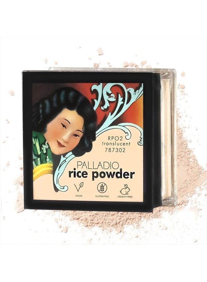 Rice Powder, Translucent, Loose Setting Powder, Absorbs Oil, Leaves Face Looking and Feeling Smooth, Helps Makeup Last Longer For a Flawless, Fresh Look