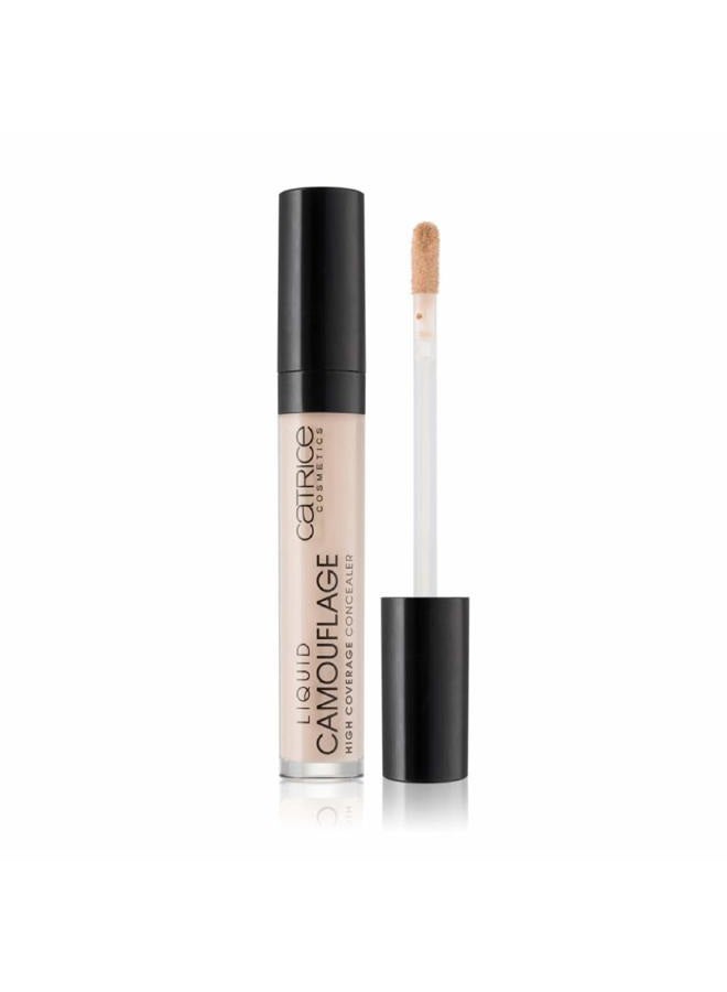 Liquid Camouflage Concealer (010 Porcelain) - Ultra Long Lasting Concealer for Optimal Coverage, Waterproof