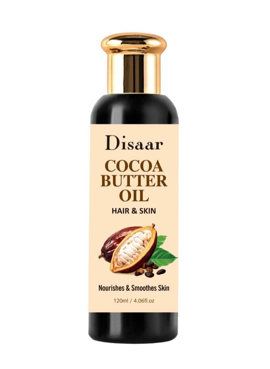 Cocoa Butter Oil Hair And Skin Nourishes And Smoothes Skin 120 ML
