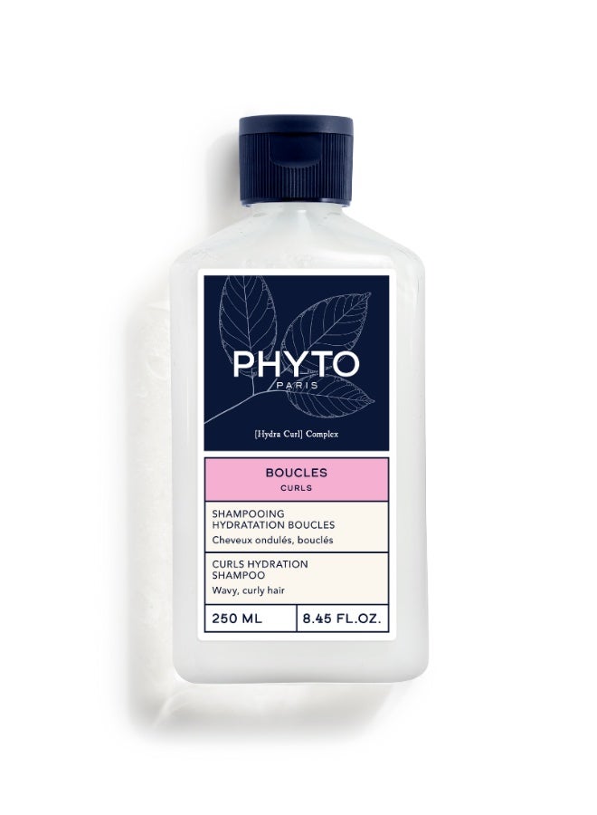 Phyto Curls Hydration Shampoo – Sulfate-Free & Silicone-Free Shampoo for Wavy & Curly Hair, Hydrates, Defines Curls & Removes Styling Residue, PEG-Free & Colorant-Free 250ml