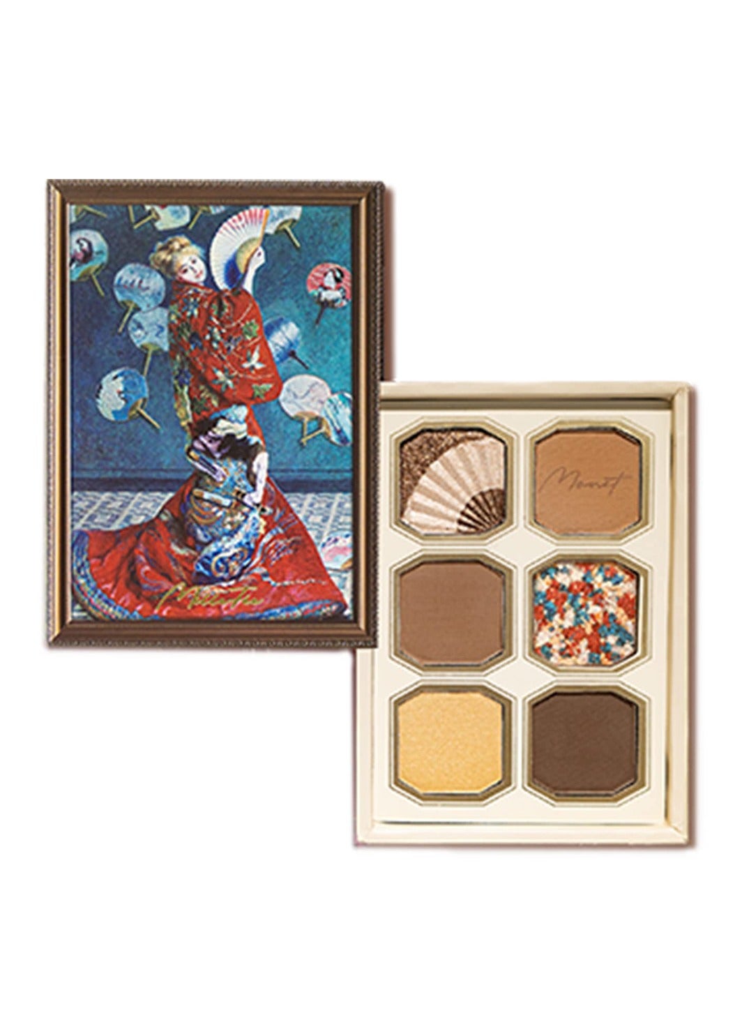 Painting Eyeshadow Palette 6 Shades Matte and Shimmer Finishes Pressed Powder Makeup Palette-07 La Japonaise